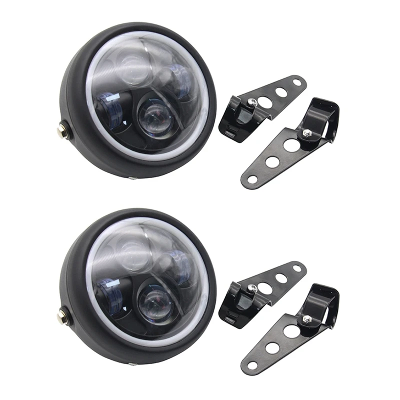2Pcs 6.5 Inch LED Motorcycle Headlight Hilo Head Light Lamp Bulb DRL For Sportster Cafe Racer Bobber
2Pcs 6.5 Inch LED Motorcycle Headlight Hilo Head Light Lamp Bulb DRL For Sportster Cafe Racer Bobber