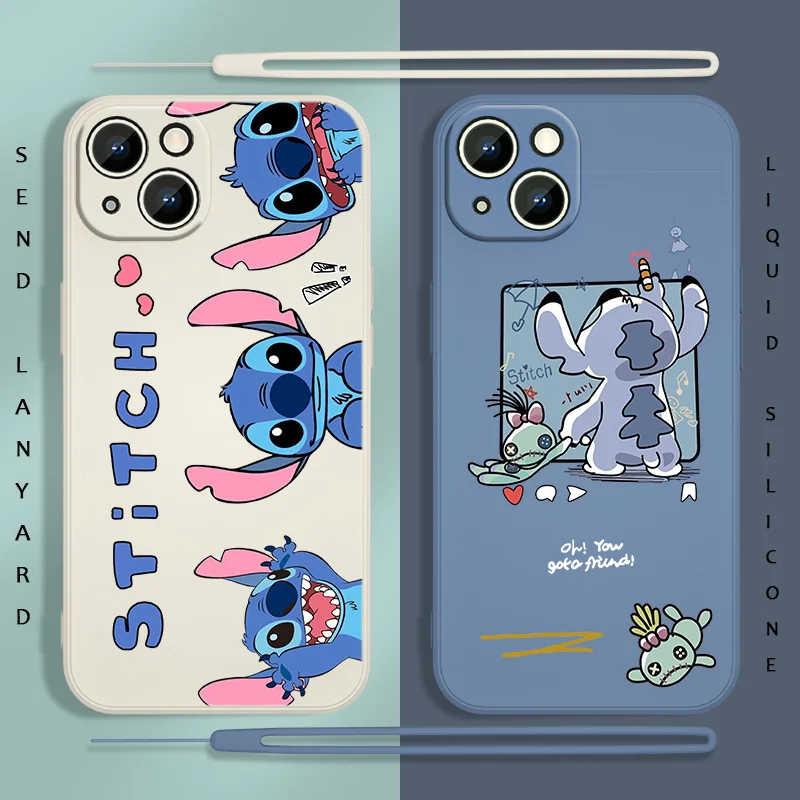 Cartoon Lilo & Stitch Phone Case For Apple iPhone 13 12 11 Pro Max mini XS XR X 8 7 6S 6 Plus Liquid Rope Soft Funda Cover
Cartoon Lilo & Stitch Phone Case For Apple iPhone 13 12 11 Pro Max mini XS XR X 8 7 6S 6 Plus Liquid Rope Soft Funda Cover