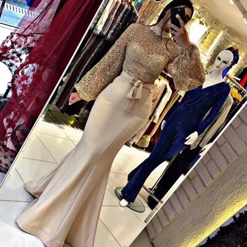 Muslim Woman Party Night Celebrity Evening Prom Dress High Neck 2022 Long Mermaid Elegant Plus Size Arabic Dubai Formal Vestido
Muslim Woman Party Night Celebrity Evening Prom Dress High Neck 2022 Long Mermaid Elegant Plus Size Arabic Dubai Formal Vestido