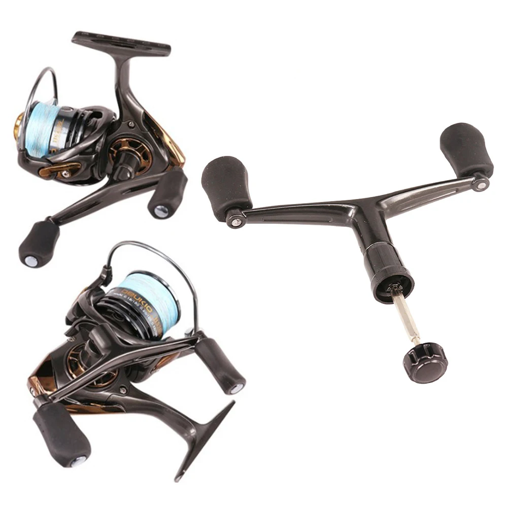 Fishing Reel Handle Double Paddle Handle For Spinning Reels Metal Rock Arm Tools Metal+Soft Glue Fishing Tools
Fishing Reel Handle Double Paddle Handle For Spinning Reels Metal Rock Arm Tools Metal+Soft Glue Fishing Tools