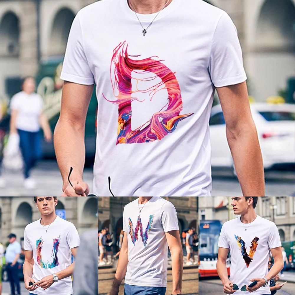 2023 T-shirt Fashion Kpop Men Short Sleeve 26 Letters Print Commuter Shirt Summer O-neck Male Clothes Tshirt Pullover Tops Tees
2023 T-shirt Fashion Kpop Men Short Sleeve 26 Letters Print Commuter Shirt Summer O-neck Male Clothes Tshirt Pullover Tops Tees