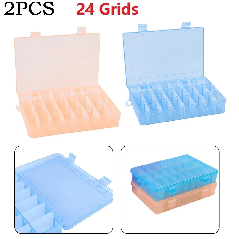 2PCS 24 Grids Compartment Plastic Storage Box Container Display Storage BoxTool Boxes For Storaging Organizing Tool Box
2PCS 24 Grids Compartment Plastic Storage Box Container Display Storage BoxTool Boxes For Storaging Organizing Tool Box