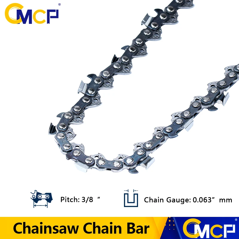 

CMCP 16/18/20 Inch 64/68/72 Drive Link Chainsaw Saw Chain 3/8''Pitch 063''Gauge Right Angle Chainsaw Wood Cutting Chainsaw Parts