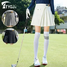TTYGJ Ladies Thicken Golf Skirt Women Slim Pleated Sport Skirt British Style High-waist Culottes Casual A-line Skorts Pantskirts