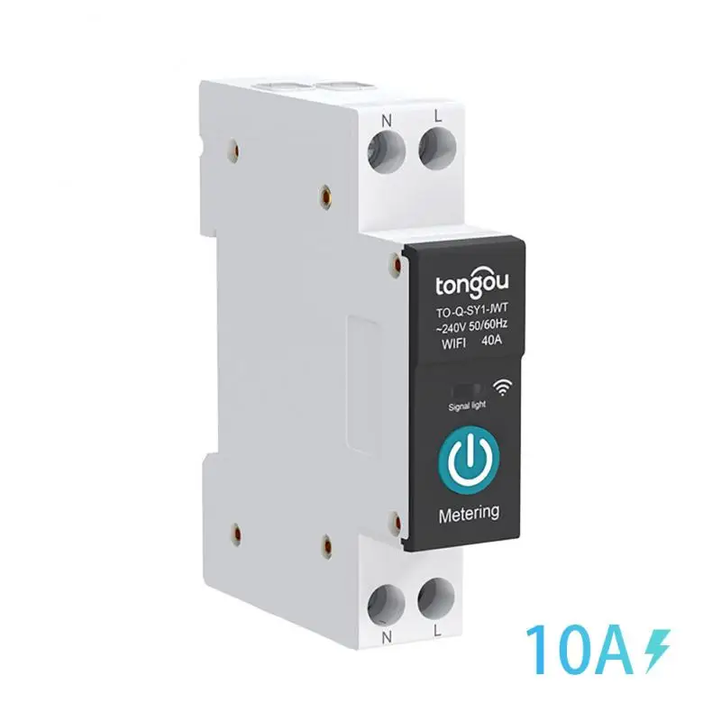 Aubess Tuya Wifi Smart Circuit Breaker 1P 63A Din Rail For Smart Home Wireless Remote Control Switch By APP (With Metering )
Aubess Tuya Wifi Smart Circuit Breaker 1P 63A Din Rail For Smart Home Wireless Remote Control Switch By APP (With Metering )