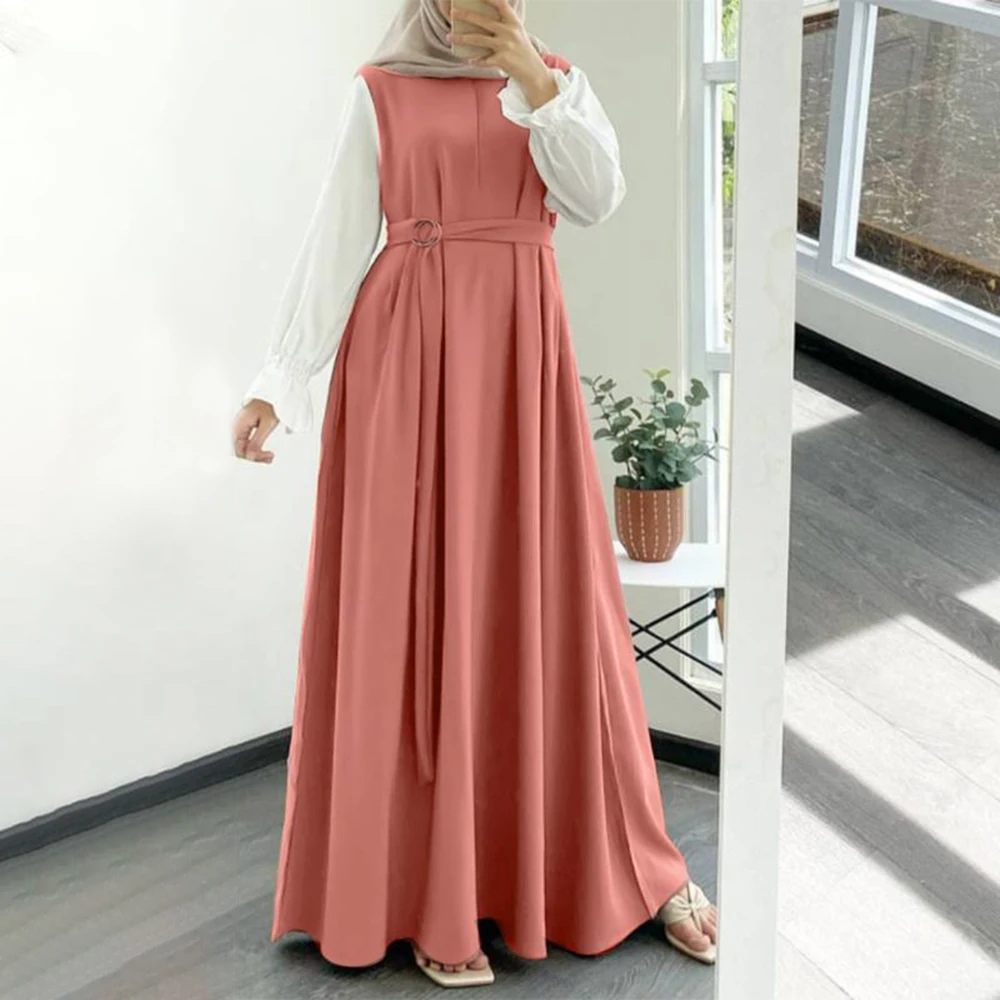 2023 New Women's Muslim Robe Long Skirt Casual Solid Color Stitching Long Sleeve Drawstring Vest Robe Clothing Retro Vest Robe
2023 New Women's Muslim Robe Long Skirt Casual Solid Color Stitching Long Sleeve Drawstring Vest Robe Clothing Retro Vest Robe