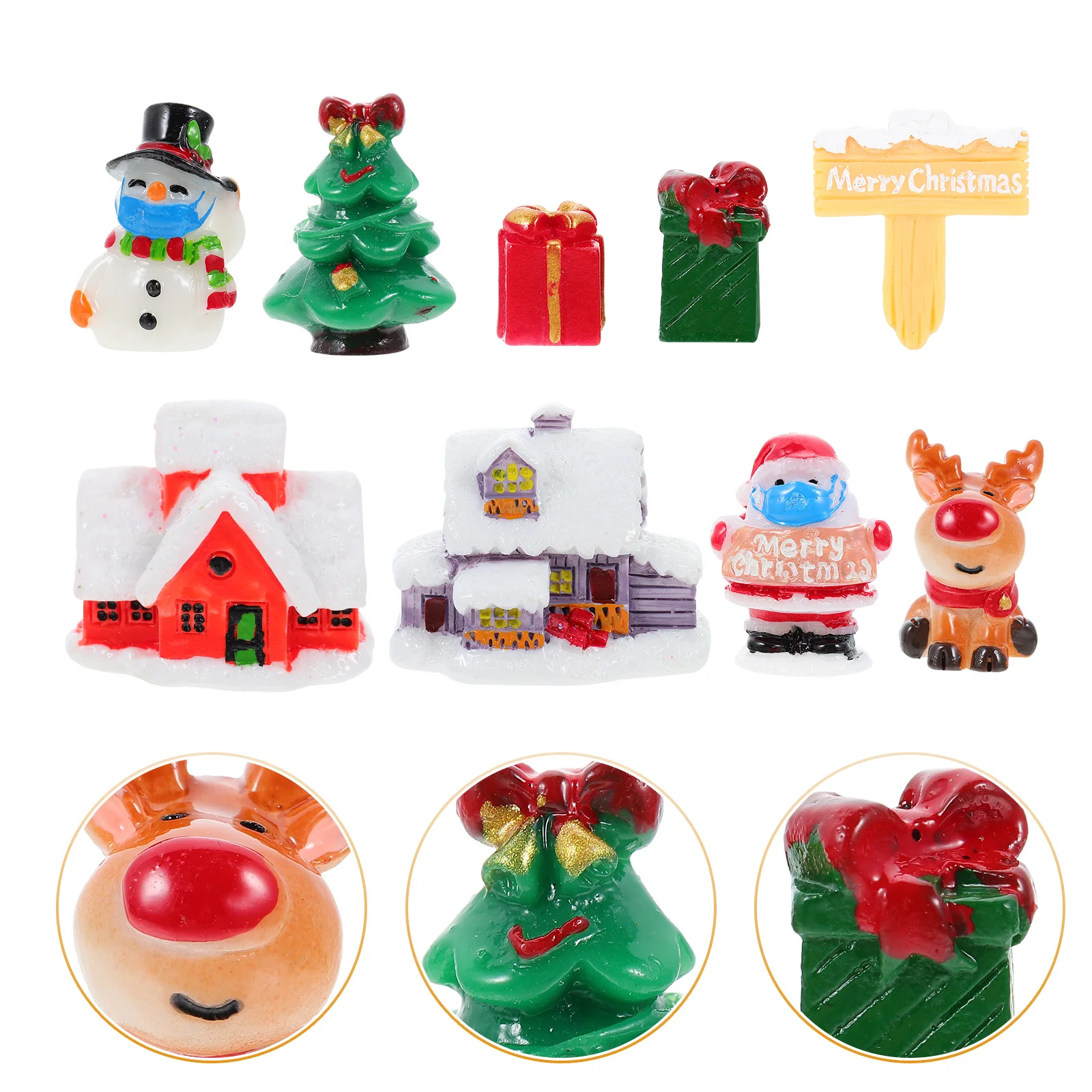 Christmas Miniature Figurines Resindecor Santa Snowman Micro Ornaments Figure Mini Aesthetic Room Green Ornamenttoys Landscape 
Christmas Miniature Figurines Resindecor Santa Snowman Micro Ornaments Figure Mini Aesthetic Room Green Ornamenttoys Landscape