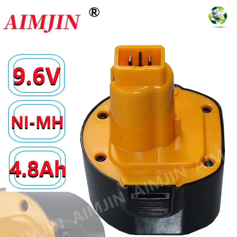 9.6V 4800mAh Ni-MH Replacement Battery Compatible For Dewalt with DE9061 DE9062 DW9061 DW9062 DE9036 DW911 DW921 DW9614 DW050
9.6V 4800mAh Ni-MH Replacement Battery Compatible For Dewalt with DE9061 DE9062 DW9061 DW9062 DE9036 DW911 DW921 DW9614 DW050