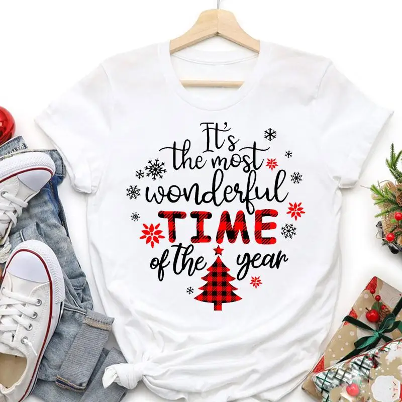 Women Trend Merry Christmas Graphic T-shirts Holiday Tshirt plaid letter tree 90s cute New Year Cartoon Top Travel Tees 
Women Trend Merry Christmas Graphic T-shirts Holiday Tshirt plaid letter tree 90s cute New Year Cartoon Top Travel Tees