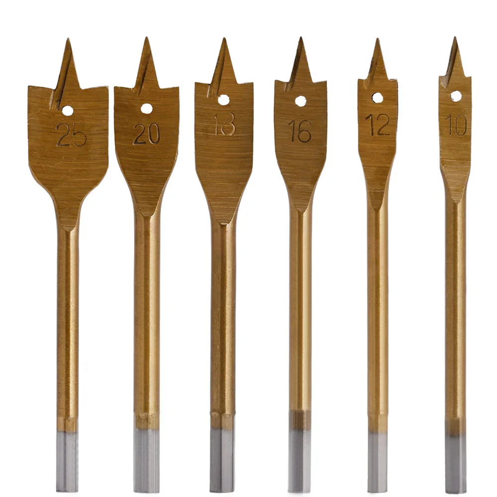 6pcs Set Flat Wood Drill Bit Hex Shaped Shank HCS Woodworking Core Drill Bit For Wood Timber Drilling Power Tools Accessories
6pcs Set Flat Wood Drill Bit Hex Shaped Shank HCS Woodworking Core Drill Bit For Wood Timber Drilling Power Tools Accessories