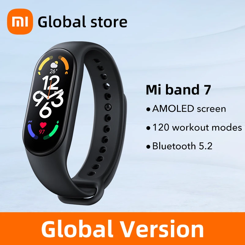 Смарт-браслет Global Verison Mi Band 7, 6 цветов, AMOLED экран, фитнес-трекер с кислородом, Bluetooth, водонепроницаемый смарт-браслет
Смарт-браслет Global Verison Mi Band 7, 6 цветов, AMOLED экран, фитнес-трекер с кислородом, Bluetooth, водонепроницаемый смарт-браслет