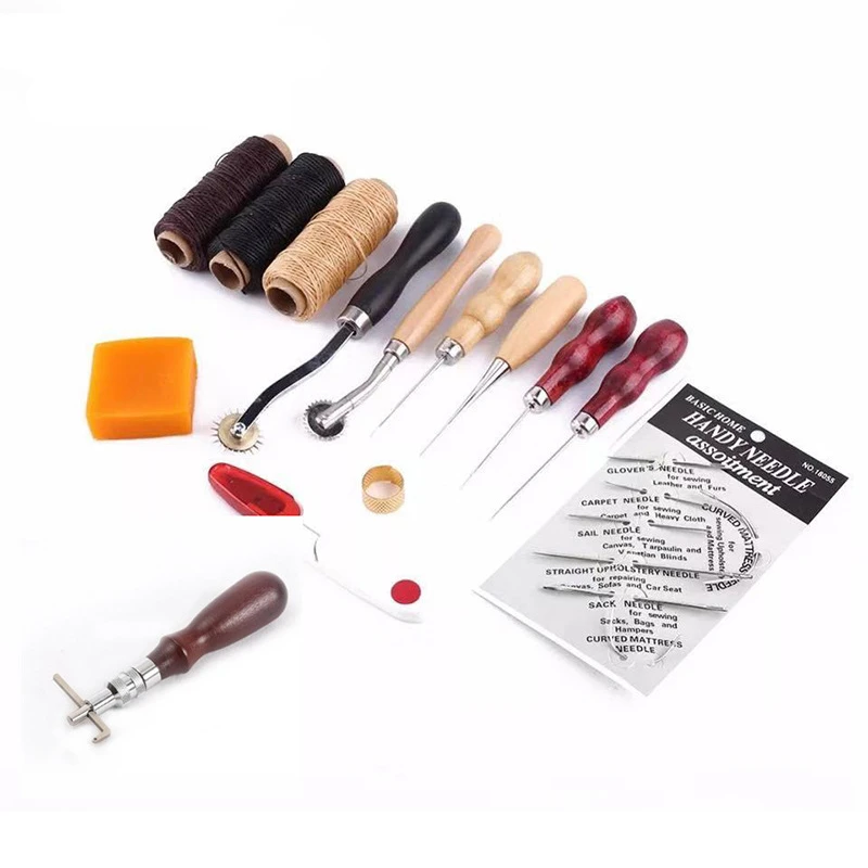Набор инструментов для шитья кожи, регулируемые швейные иглы, шило «сделай сам», вощеная нить, товары для рукоделия, аксессуары для пробивки...
Набор инструментов для шитья кожи, регулируемые швейные иглы, шило «сделай сам», вощеная нить, товары для рукоделия, аксессуары для пробивки...