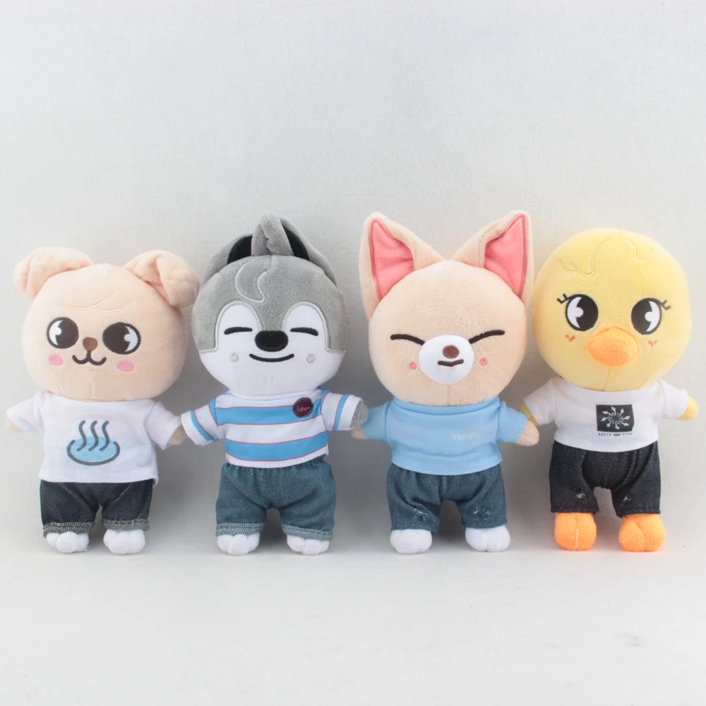 20CM Doll Clothes Skzoo Plush Dolls Clothes Lovely T-shirt Denim Shorts Dress Up Doll Accessories For Korea Kpop EXO idol Dolls
20CM Doll Clothes Skzoo Plush Dolls Clothes Lovely T-shirt Denim Shorts Dress Up Doll Accessories For Korea Kpop EXO idol Dolls