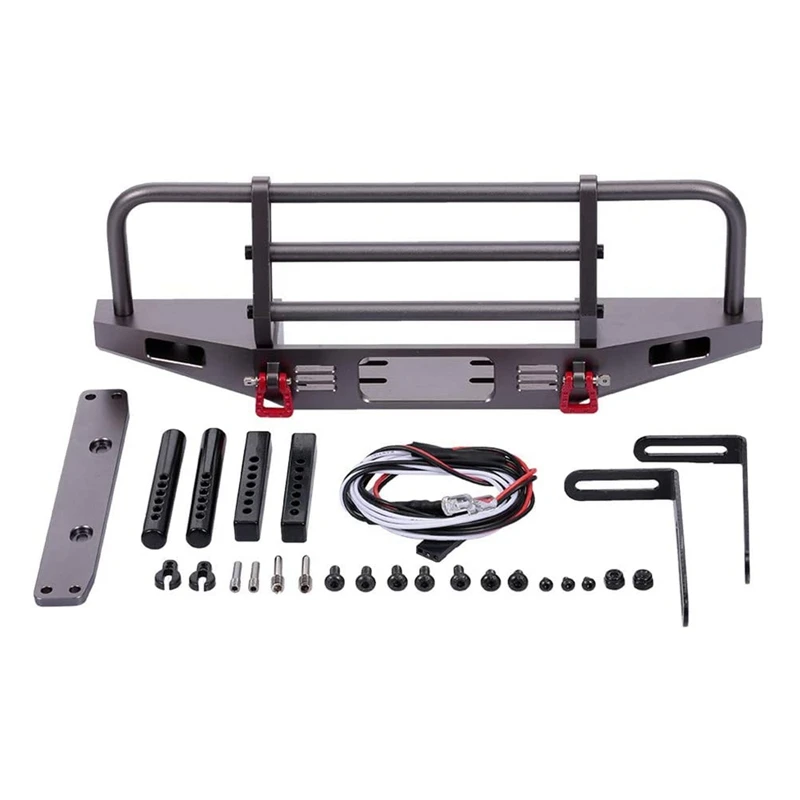 Adjustable Metal Front Bumper for 1/10 RC Crawler Traxxas TRX4 Defender Axial SCX10 SCX10 II 90046 90047 Upgrade Parts
Adjustable Metal Front Bumper for 1/10 RC Crawler Traxxas TRX4 Defender Axial SCX10 SCX10 II 90046 90047 Upgrade Parts