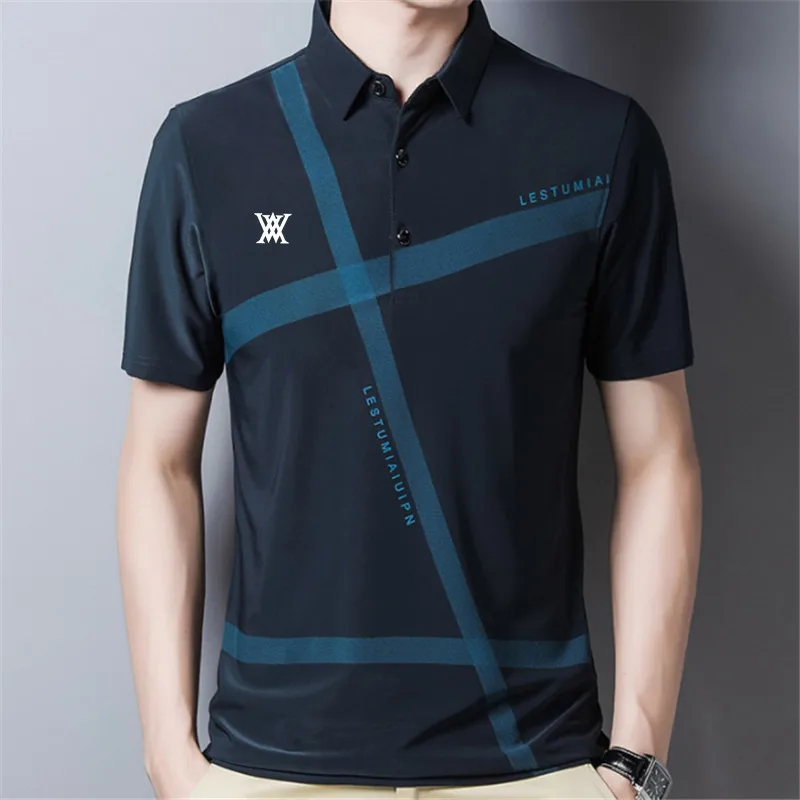 Summer Men's Golf Shirts Quick Dry Breathable Polo Shirts Polyester/Spandex Short Sleeve Top Golf Wear Men's T-Shirt Sports Top
Summer Men's Golf Shirts Quick Dry Breathable Polo Shirts Polyester/Spandex Short Sleeve Top Golf Wear Men's T-Shirt Sports Top