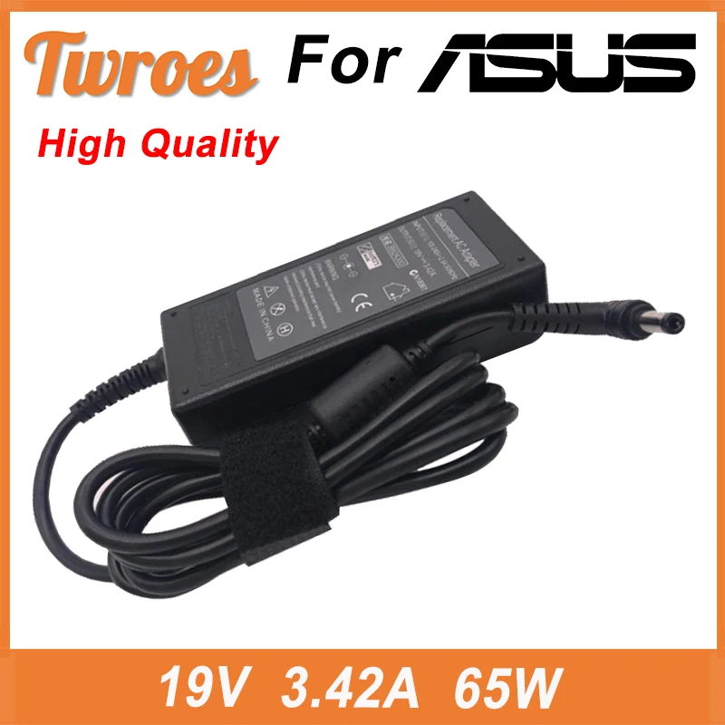 

AC Laptop Charger Adapter 19V 3.42A 65W 5.5*2.5mm For ASUS X550C A450C Y481C V85 A52F X450 X450L X550V X501LA X551C X555 Power