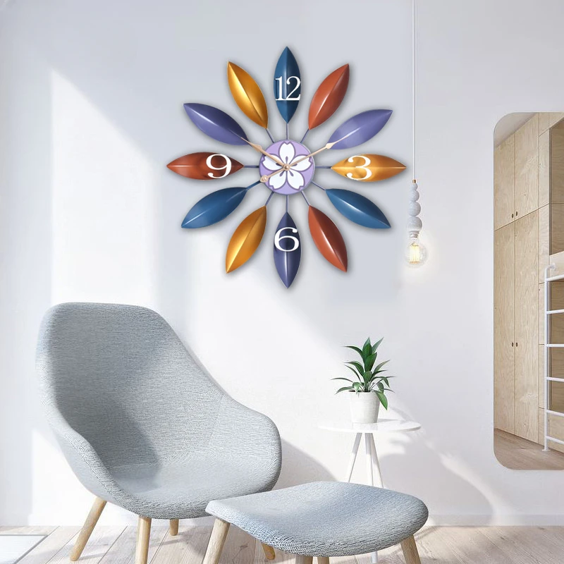 Living room creative clock Mediterranean Nordic wall clock fashion art children mute wall clock bedroom home clock
Living room creative clock Mediterranean Nordic wall clock fashion art children mute wall clock bedroom home clock