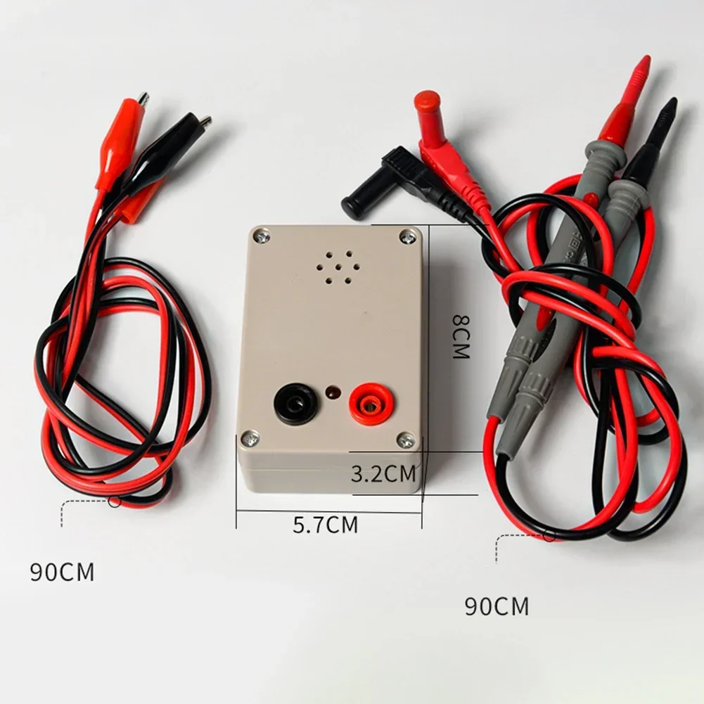 1 комплект, тестер непрерывности/мультиметр, проволока-ручка/красный и черный зажим, провод для печатной платы, кабель-переключатель, тестер переключателей, 9 В, тестер зуммера
1 комплект, тестер непрерывности/мультиметр, проволока-ручка/красный и черный зажим, провод для печатной платы, кабель-переключатель, тестер переключателей, 9 В, тестер зуммера