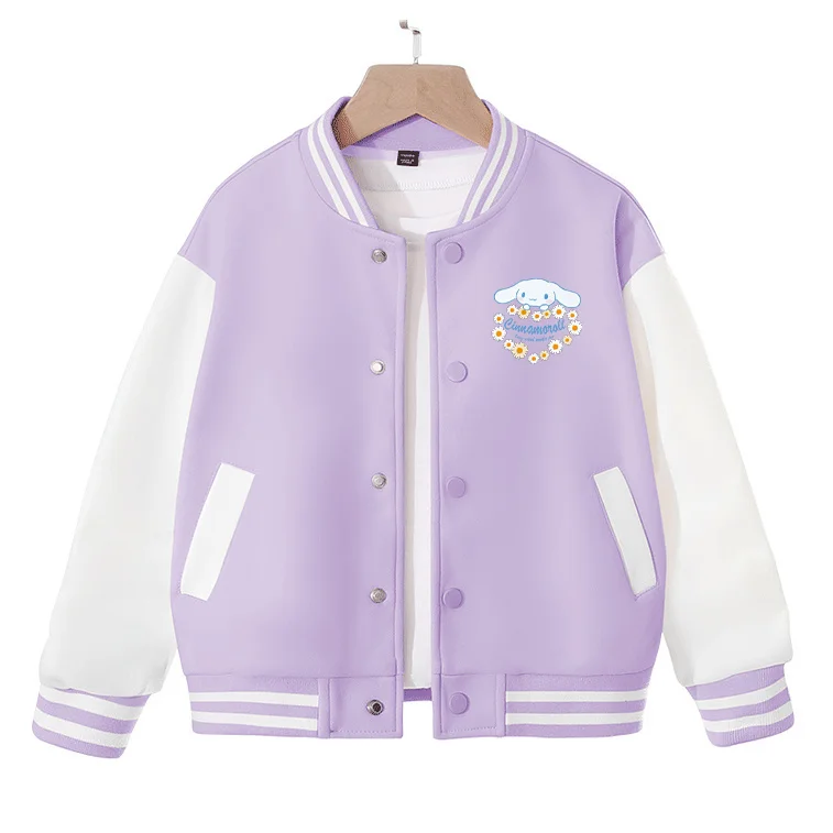 Kawaii Sanrio Baseball Clothes Cinnamoroll Accessories Cute Cartoon Anime Children Tops Casual Loose Jacket Toys for Girls Gift
Kawaii Sanrio Baseball Clothes Cinnamoroll Accessories Cute Cartoon Anime Children Tops Casual Loose Jacket Toys for Girls Gift