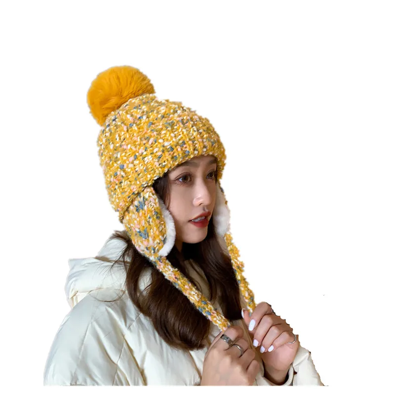 Knitted Wool Acrylic Cap Children's Winter Warm Casual Plush Thick Ear Protection Cap Sweet And Versatile Cold Proof Cycling Kni
Knitted Wool Acrylic Cap Children's Winter Warm Casual Plush Thick Ear Protection Cap Sweet And Versatile Cold Proof Cycling Kni