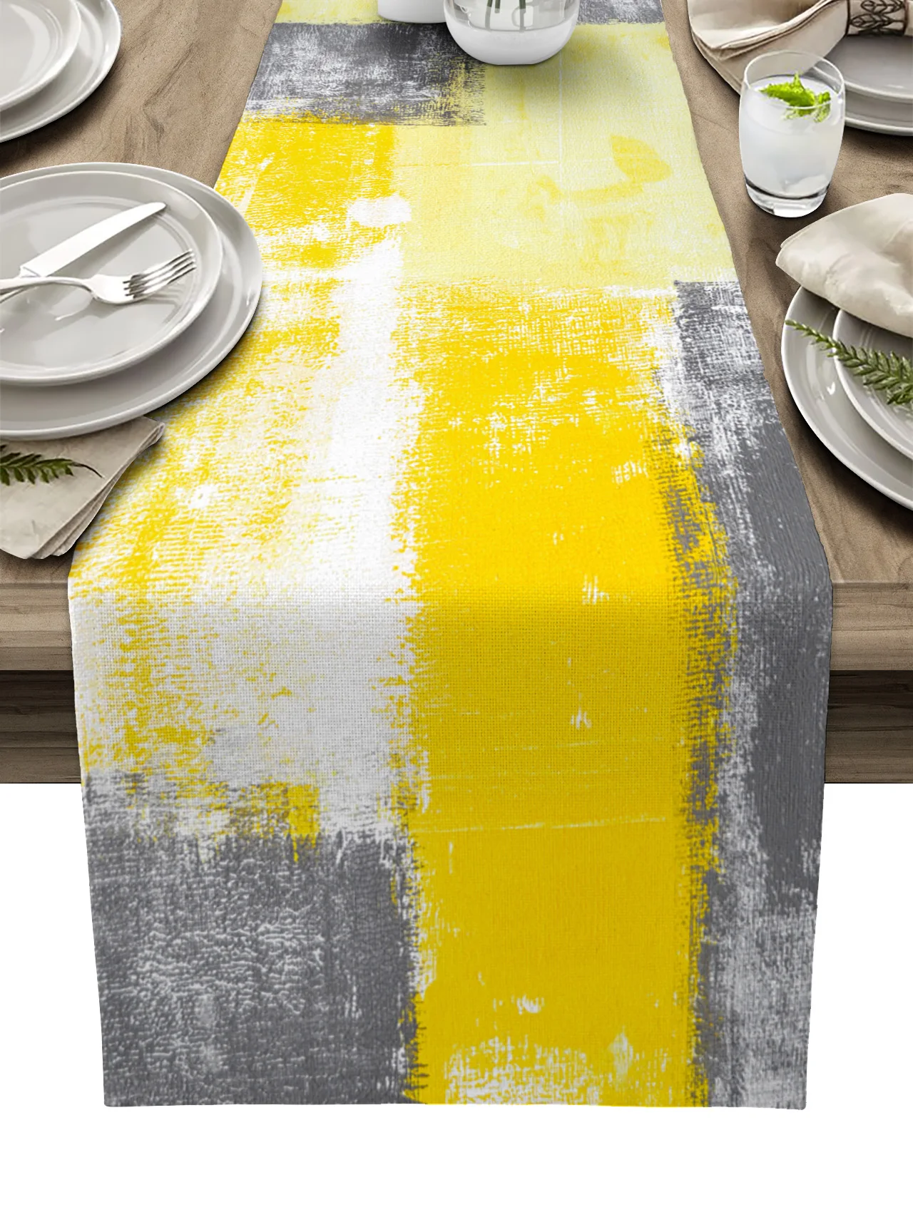 Oil Painting Geometric Yellow Wedding Table Decoration Coffee Table Decor Dinner Table Decoration Table Runner Luxury
Oil Painting Geometric Yellow Wedding Table Decoration Coffee Table Decor Dinner Table Decoration Table Runner Luxury