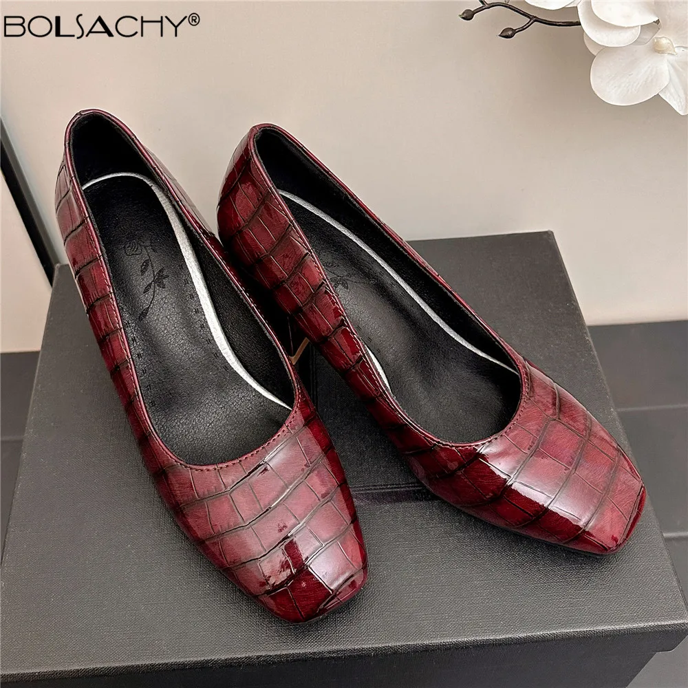 Elegant Square Toe Medium Heels Shoes Woman Pumps Fashion Casual Spring Autumn Heeled Office Party Shoes Ladies Large Size 32-43
Elegant Square Toe Medium Heels Shoes Woman Pumps Fashion Casual Spring Autumn Heeled Office Party Shoes Ladies Large Size 32-43