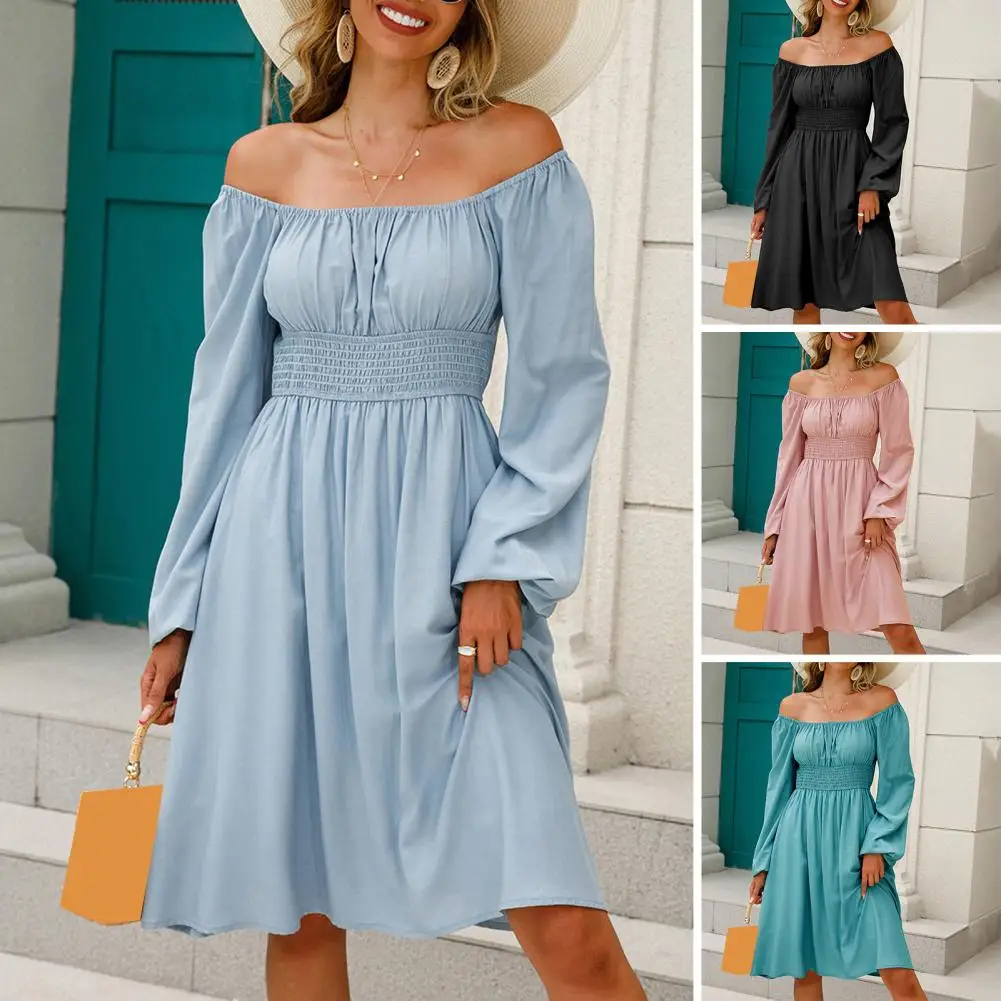 Women Elasticity Dress Ruffle High Waist Tight A-line Dress 2022 Pullover Square Collar Long Sleeve Ruffled Dresses
Women Elasticity Dress Ruffle High Waist Tight A-line Dress 2022 Pullover Square Collar Long Sleeve Ruffled Dresses