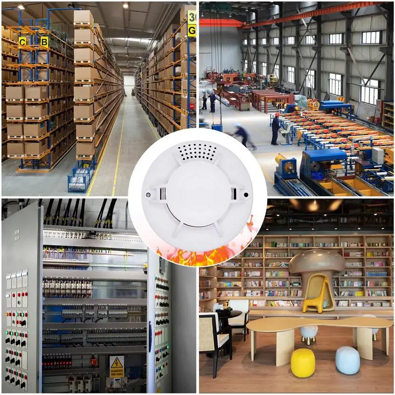 Детектор дыма | 10-летняя пожарная сигнализация детектор дыма со встроенной батареей 9 В и фотоэлектрической технологией | 80дБ пожарный детектор wi 
Детектор дыма | 10-летняя пожарная сигнализация детектор дыма со встроенной батареей 9 В и фотоэлектрической технологией | 80дБ пожарный детектор wi