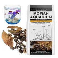 Aquarium Catappa Leaves Indians Alder Cones For Reduce PH Softened Purified Water Quality For Fish Tank Pond and Aquarium
