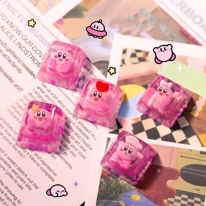 Kawaii аниме Одиночная Розовая прозрачная кукла Кирби клавиатура крышка девушка сердце Сладкая механическая клавиатура стерео Keycap Esc клавиша R4 ключ
Kawaii аниме Одиночная Розовая прозрачная кукла Кирби клавиатура крышка девушка сердце Сладкая механическая клавиатура стерео Keycap Esc клавиша R4 ключ