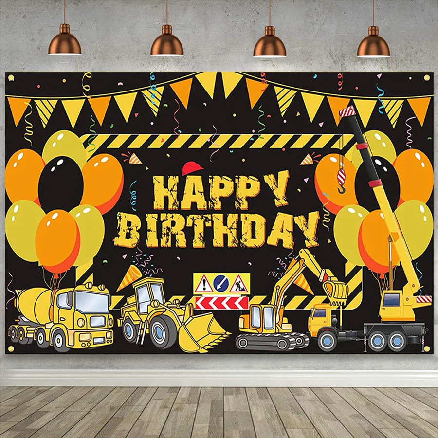 Customized Construction Birthday Party Banner Dump Truck Backdrop Excavator Crane Digger Background for Boys Kids Baby Shower
Customized Construction Birthday Party Banner Dump Truck Backdrop Excavator Crane Digger Background for Boys Kids Baby Shower