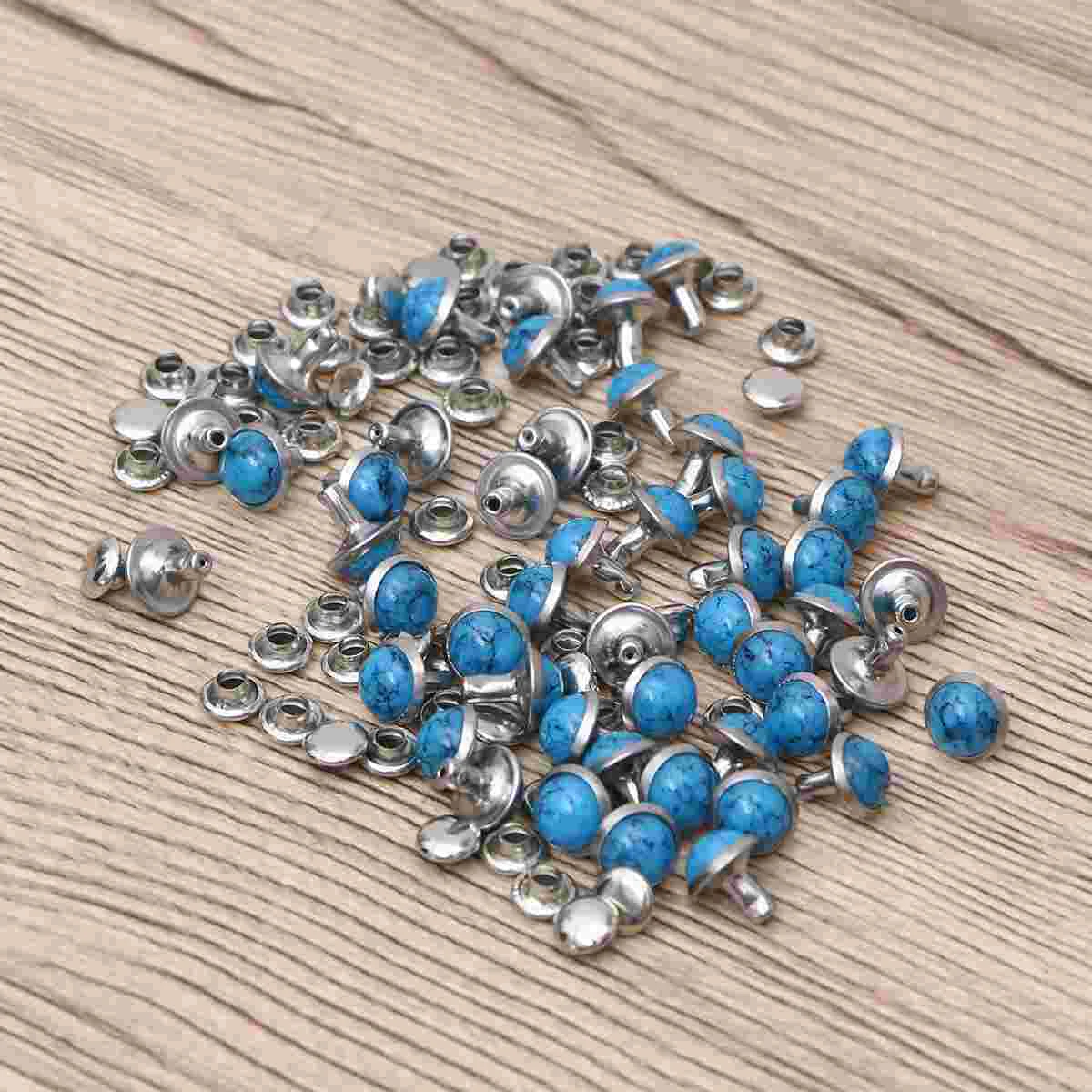 50 Pcs Plastic Rivet Crash Nail Trinket DIY Accessory Ar Accessories Shoe Bag Ornament Turquoise
50 Pcs Plastic Rivet Crash Nail Trinket DIY Accessory Ar Accessories Shoe Bag Ornament Turquoise
