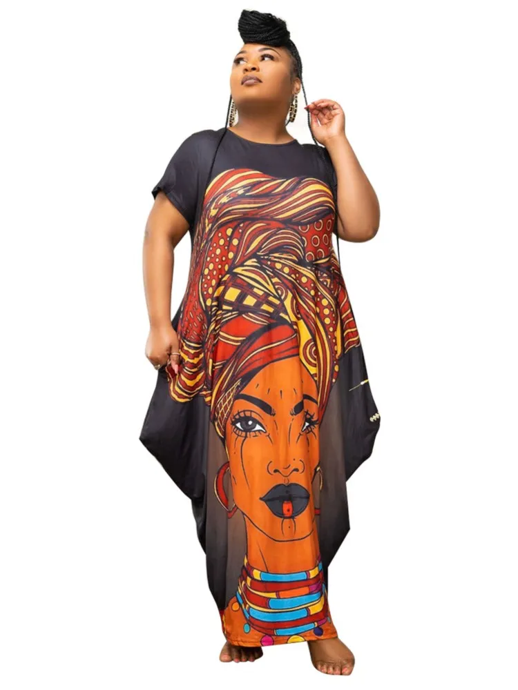5XL Plus Size Long Dress Women O Neck Short Sleeve Loose Robes Summer New Fashion Print Streetwear Big Size Maxi Dress Vestidos
5XL Plus Size Long Dress Women O Neck Short Sleeve Loose Robes Summer New Fashion Print Streetwear Big Size Maxi Dress Vestidos