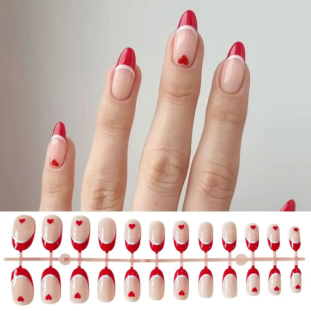 24pcs/Box Press On Nails Full Cover Artificial Detachable French Fake Nails Wearable Almond False Nails Nail Tips
24pcs/Box Press On Nails Full Cover Artificial Detachable French Fake Nails Wearable Almond False Nails Nail Tips