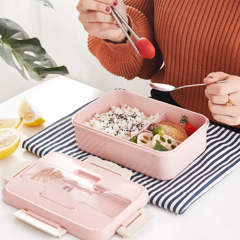 Wheat Straw Lunch Box Microwave Nordic Bento Box with Fork Spoon Food Container for Student Office Staff Grids Dinnerware
Wheat Straw Lunch Box Microwave Nordic Bento Box with Fork Spoon Food Container for Student Office Staff Grids Dinnerware