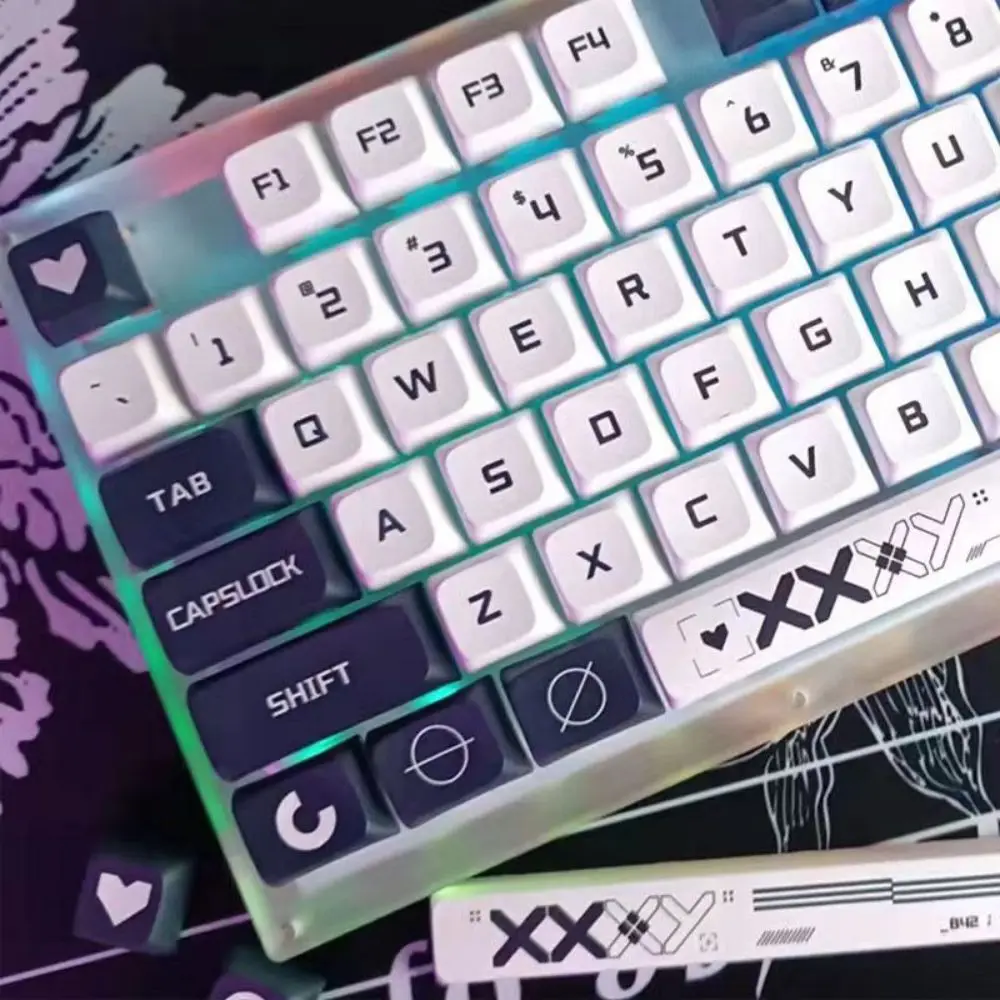 132 PBT Key Caps Set XDA Profile For Mechanical Keyboard Dye Sublimation Cute Printstream White-black Gaming Backlight Keycaps
132 PBT Key Caps Set XDA Profile For Mechanical Keyboard Dye Sublimation Cute Printstream White-black Gaming Backlight Keycaps