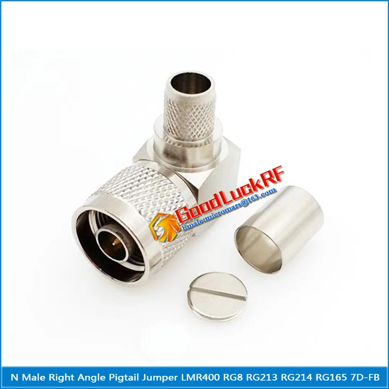 1X Pcs L16 N Male 90 Degree Right Angle Plug Crimp for LMR400 RG8 RG213 RG214 RG165 7D-FB Cable RF Coax Connector Socket Brass
1X Pcs L16 N Male 90 Degree Right Angle Plug Crimp for LMR400 RG8 RG213 RG214 RG165 7D-FB Cable RF Coax Connector Socket Brass
