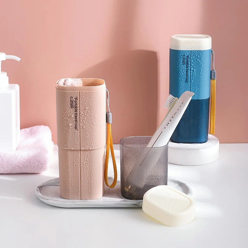Travel Toothbrush Storage Box Portable Toothbrush Mouthwash Cup Student Dormitory Tooth Brushing Cup Two piece suit
Travel Toothbrush Storage Box Portable Toothbrush Mouthwash Cup Student Dormitory Tooth Brushing Cup Two piece suit