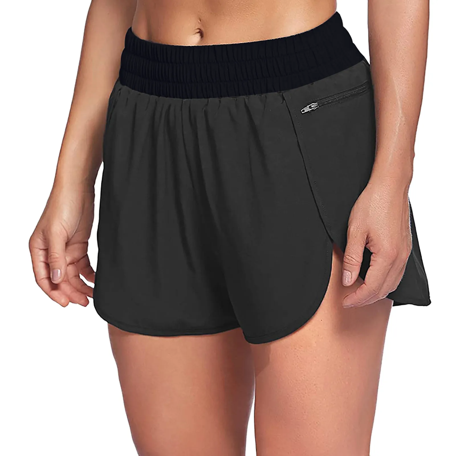 Women Running Shorts Fashion High Waist Side Zipper Design Pocket Sporty Workout Shorts Quick Dry Athletic Women Men Short Pants
Women Running Shorts Fashion High Waist Side Zipper Design Pocket Sporty Workout Shorts Quick Dry Athletic Women Men Short Pants