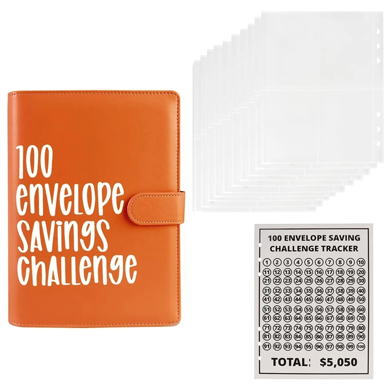

1Set Easy And Fun Way To Save 5,050 Savings Challenges Budget Book Binder With Cash Envelope