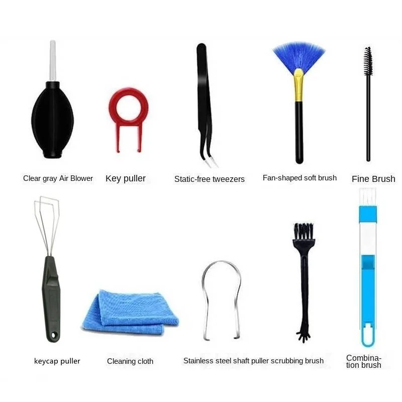 Mechanical Keyboard Cleaning Tool Set Key Puller Laptop Cleaning Sludge Cleaning and Disassembly Steel Wire Keycap Switch Puller
Mechanical Keyboard Cleaning Tool Set Key Puller Laptop Cleaning Sludge Cleaning and Disassembly Steel Wire Keycap Switch Puller