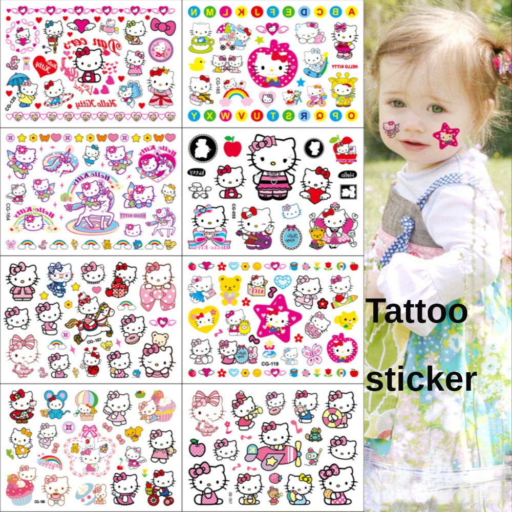 Cartoon Sanrio Hello Kitty Temporary Tattoo Stickers Kawaii Waterproof Cute Anime Fake Tatto Kids Girl DIY Arms Body Sticker
Cartoon Sanrio Hello Kitty Temporary Tattoo Stickers Kawaii Waterproof Cute Anime Fake Tatto Kids Girl DIY Arms Body Sticker