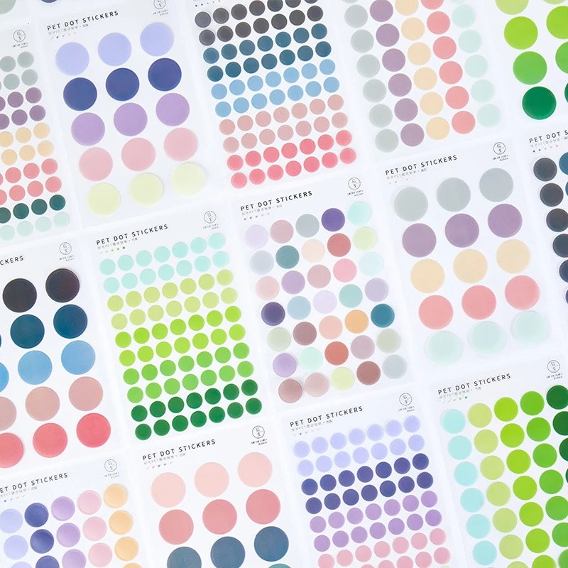 120pcs Dot Stickers Morandi earth color scrapbook album photo wall journal project making happy card decoration sealing stickers
120pcs Dot Stickers Morandi earth color scrapbook album photo wall journal project making happy card decoration sealing stickers