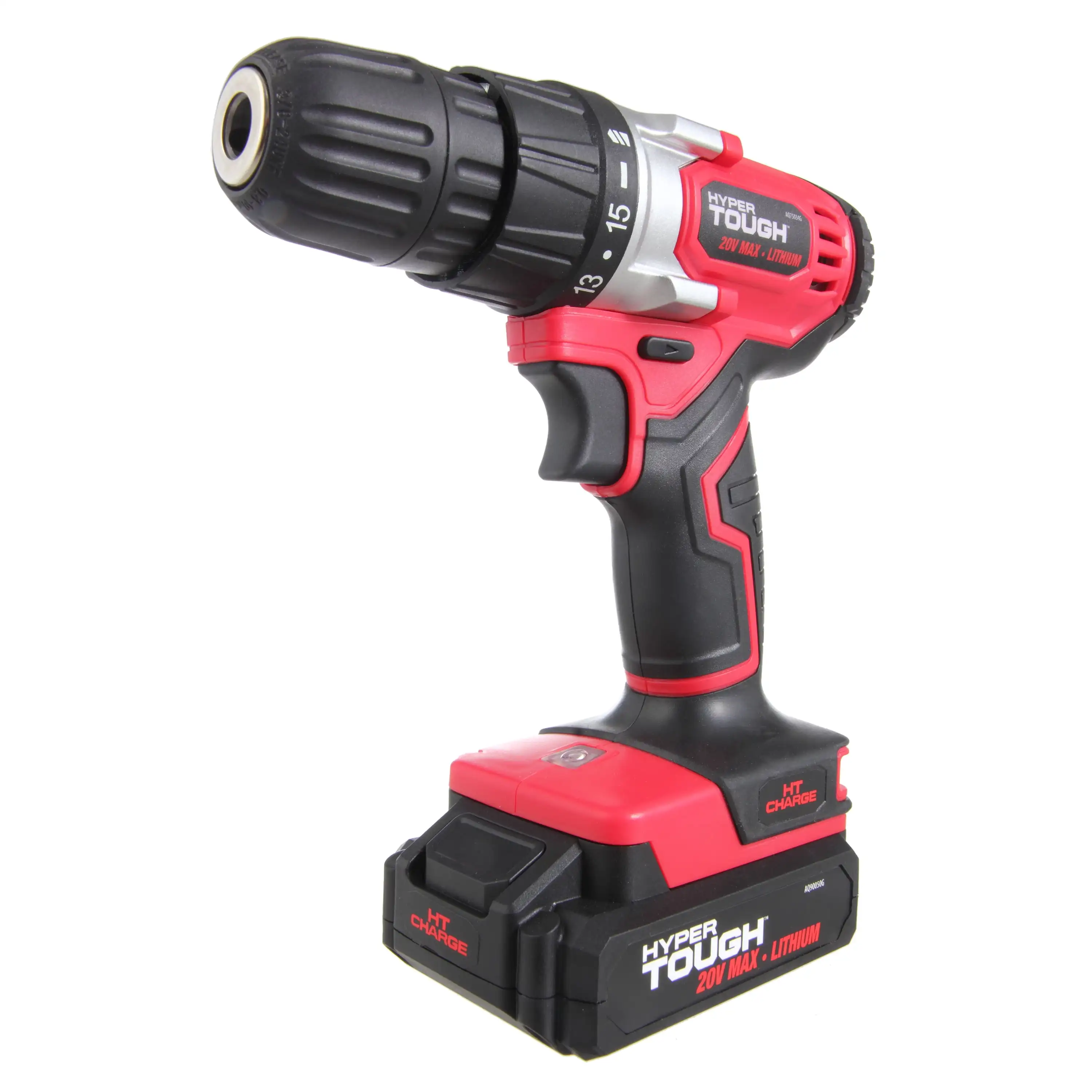 Hyper Tough 20V Max Lithium-ion Cordless Drill, 3/8 inch Chuck, Variable Speed, with 1.5Ah Lithium-ion Battery and Charger
Hyper Tough 20V Max Lithium-ion Cordless Drill, 3/8 inch Chuck, Variable Speed, with 1.5Ah Lithium-ion Battery and Charger