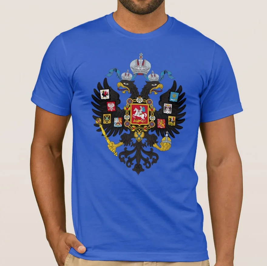 Coat of Arms of The Russian Empire Mens T-Shirt. Summer Cotton Short Sleeve O-Neck Unisex T Shirt New S-3XL
Coat of Arms of The Russian Empire Mens T-Shirt. Summer Cotton Short Sleeve O-Neck Unisex T Shirt New S-3XL