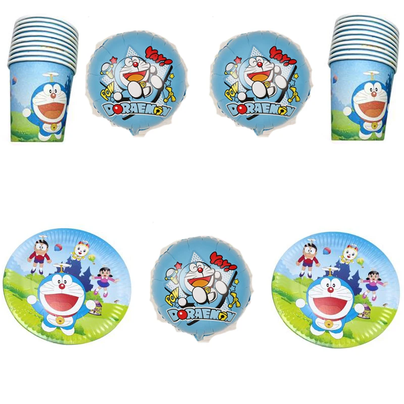 Happy Birthday Events Party Baby Shower Cups Plates Kids Favors Pet Doraemon Theme Dishes Foil Balloons Tableware 44pcs/lot
Happy Birthday Events Party Baby Shower Cups Plates Kids Favors Pet Doraemon Theme Dishes Foil Balloons Tableware 44pcs/lot