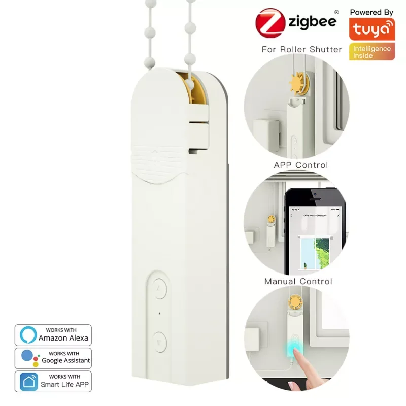 DIY Smart Motorized Chain Roller Blinds Shade Shutter Drive Motor Powered By Solar Panel Bluetooth-compatible APP Control
DIY Smart Motorized Chain Roller Blinds Shade Shutter Drive Motor Powered By Solar Panel Bluetooth-compatible APP Control