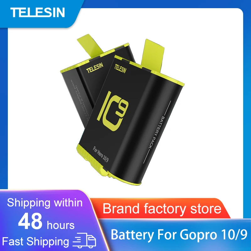 Аккумулятор TELESIN 1750 мА · ч для экшн-Камеры GoPro Hero 10 9 Black | Электроника