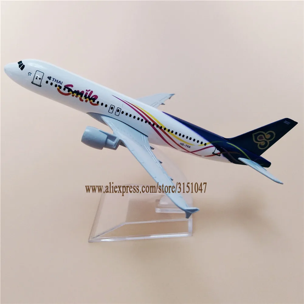 16 см модель воздушного самолета из металлического сплава Smile Thai A320 Airways Airbus 320 Airlines модель самолета w подставка подарок 
16 см модель воздушного самолета из металлического сплава Smile Thai A320 Airways Airbus 320 Airlines модель самолета w подставка подарок