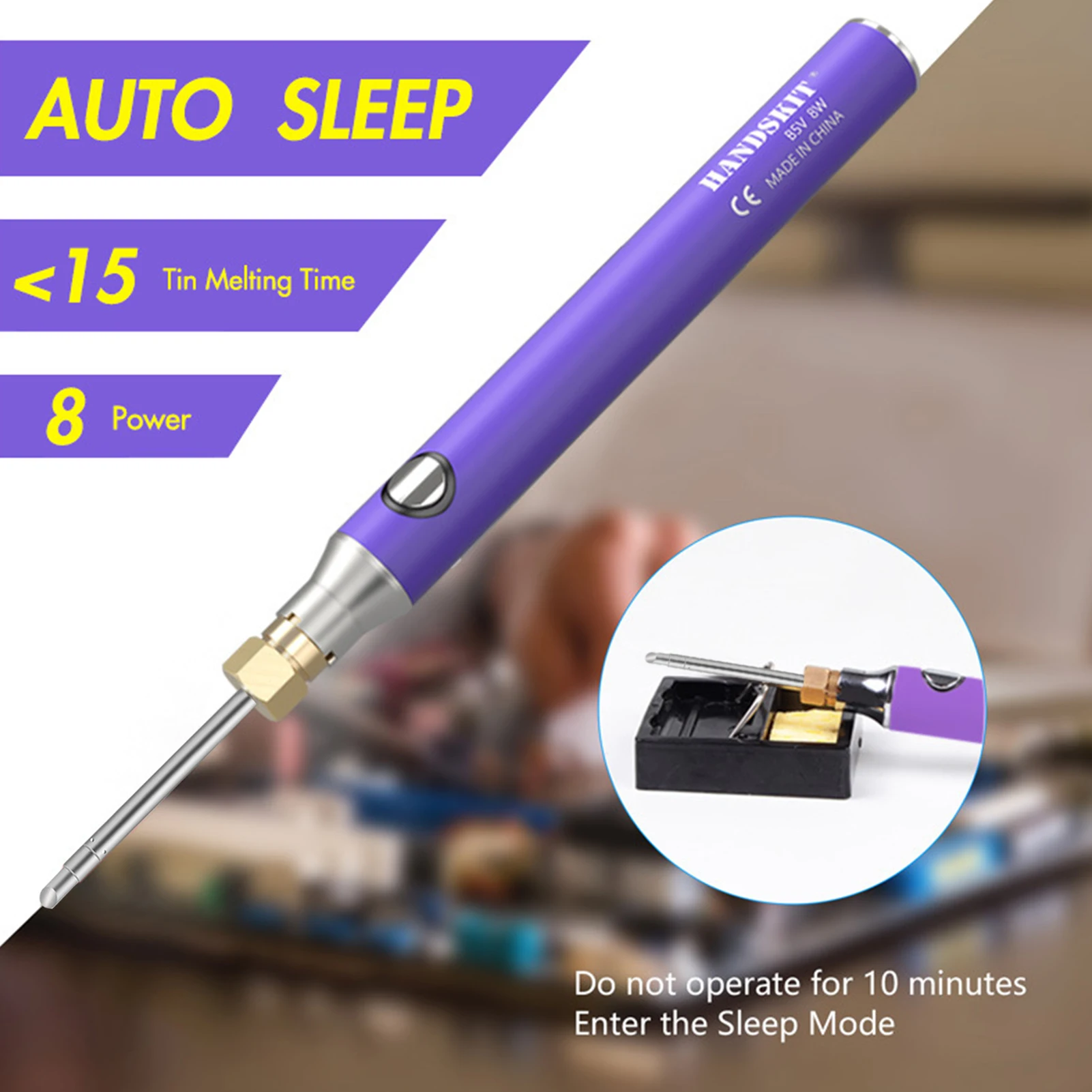 Soldering Iron Kit Digital 8W Solder Iron For Soldering Cordless Adjustable Temperature Electric Soldering Iron With Solder
Soldering Iron Kit Digital 8W Solder Iron For Soldering Cordless Adjustable Temperature Electric Soldering Iron With Solder